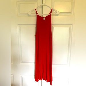 Red and black Old Navy sundresses. Tank top and loose. T-shirt fabric.